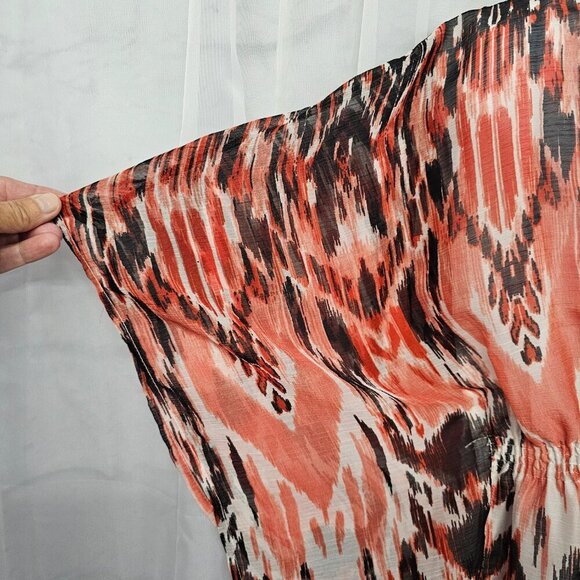 Speed Control Terra Cotta Black Aztec Mini Dress Boho Hippie Festival M - Picture 3 of 11